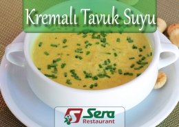 Kremalı Tavuk Suyu Çorbası