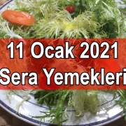 11 0cak 2021 Sera Yemekleri